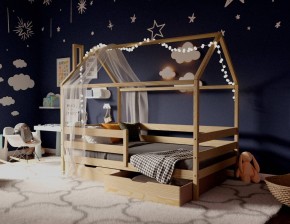 Кровать-домик 80*160 без покраски в Полевском - polevskoy.ok-mebel.com | фото