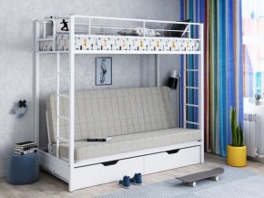 Кровать двухъярусная с диваном "Мадлен-ЯЯ" с ящиками в Полевском - polevskoy.ok-mebel.com | фото 1