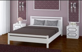 ВЕРОНИКА-1 Кровать из массива 1200 (Белый античный) в Полевском - polevskoy.ok-mebel.com | фото