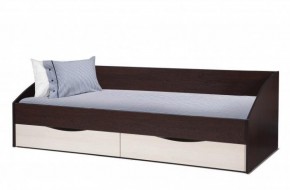 Кровать одинарная "Фея - 3" симметричная New (2000Х900) венге/вудлайн кремовый в Полевском - polevskoy.ok-mebel.com | фото