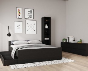 Кровать ОРИОН двухспальная с ортопедическим основанием 180х200, цвет Дуб Венге в Полевском - polevskoy.ok-mebel.com | фото 3
