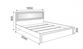 Кровать 1.6 Беатрис М09 с мягкой спинкой и настилом (дуб млечный) в Полевском - polevskoy.ok-mebel.com | фото 2