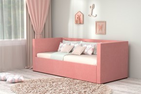 Кровать с ПМ (арт.030) (с/м 900*2000мм) (б/матр), ткань розовая в Полевском - polevskoy.ok-mebel.com | фото