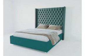 Кровать Версаль ЛЮКС с ПМ 800 (велюр бирюзовый) в Полевском - polevskoy.ok-mebel.com | фото