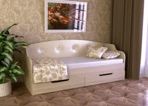 Диван-кровать Юниор тип 2 с ящиками в Полевском - polevskoy.ok-mebel.com | фото 2