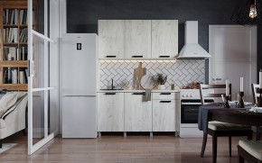 Кухня ДИОР 1500 (Белый/Дуб Крафт белый) в Полевском - polevskoy.ok-mebel.com | фото