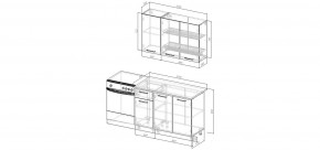 Кухонный гарнитур Белый Глянец 1200 (Стол. 38мм) в Полевском - polevskoy.ok-mebel.com | фото 2