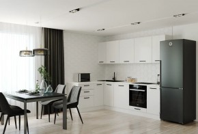 Кухонный гарнитур Белый Глянец 2600*1600 (Стол. 38мм) в Полевском - polevskoy.ok-mebel.com | фото