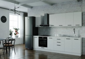 Кухонный гарнитур Белый Глянец 2800 (Стол. 38мм) в Полевском - polevskoy.ok-mebel.com | фото