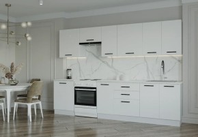 Кухонный гарнитур Белый Глянец 3000 (Стол. 26мм) в Полевском - polevskoy.ok-mebel.com | фото