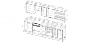 Кухонный гарнитур Белый Глянец 3000 (Стол. 26мм) в Полевском - polevskoy.ok-mebel.com | фото 2