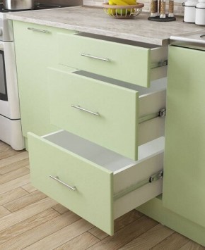 Кухонный гарнитур Флоренс Грин (1600) в Полевском - polevskoy.ok-mebel.com | фото 2