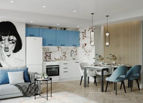 Кухонный гарнитур Капри 2550 (Стол. 26мм) в Полевском - polevskoy.ok-mebel.com | фото