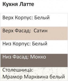 Кухонный гарнитур Латте 2000 (Стол. 26мм) в Полевском - polevskoy.ok-mebel.com | фото 3