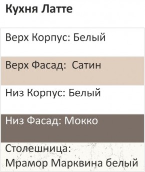 Кухонный гарнитур Латте 2000 (Стол. 38мм) в Полевском - polevskoy.ok-mebel.com | фото 3