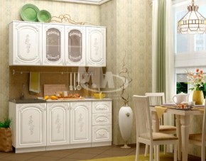 ЛИЗА-2 Кухонный гарнитур 1,7 Белый глянец холодный в Полевском - polevskoy.ok-mebel.com | фото