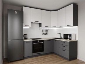 Кухонный гарнитур Меренга 2200*1600 h950 (Стол. 26мм) в Полевском - polevskoy.ok-mebel.com | фото