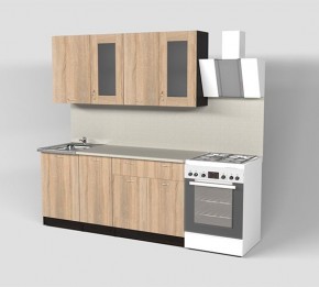 Кухня Симона Демо 1700 (Венга/Дуб Сонома) в Полевском - polevskoy.ok-mebel.com | фото