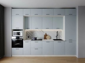 Кухонный гарнитур Смоки 3400 (Стол. 26мм) в Полевском - polevskoy.ok-mebel.com | фото