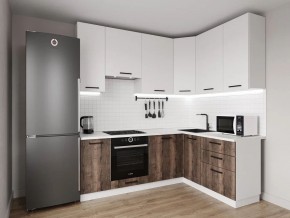 Кухонный гарнитур Старое Дерево 2200*1600 h950 (Стол. 38мм) в Полевском - polevskoy.ok-mebel.com | фото