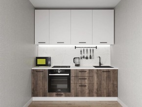 Кухонный гарнитур Старое Дерево 2200 h950 (Стол. 38мм) в Полевском - polevskoy.ok-mebel.com | фото