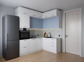 Кухонный гарнитур угловой Капри 2200*1700 (Стол. 38мм) в Полевском - polevskoy.ok-mebel.com | фото