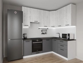 Кухонный гарнитур угловой Санторини 2200*1600 h950 (Стол. 38мм) в Полевском - polevskoy.ok-mebel.com | фото