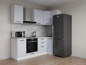 Кухонный гарнитур угловой Смоки 2200*1000 (Стол. 38 мм) в Полевском - polevskoy.ok-mebel.com | фото