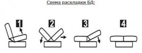 ЛАУРА ЛЮКС Диван Лаура Люкс БД+2подушки в Полевском - polevskoy.ok-mebel.com | фото 7