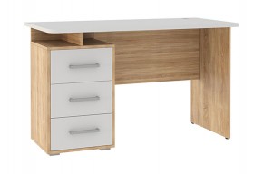 ЛАЙТ 2 Стол компьютерный (1200)  дуб сонома/белый в Полевском - polevskoy.ok-mebel.com | фото
