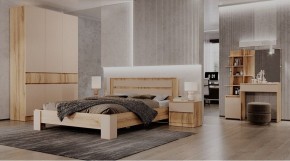 ЛЕНОРА Спальный гарнитур (модульный) кашемир в Полевском - polevskoy.ok-mebel.com | фото