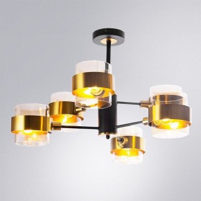 Люстра на штанге Arte Lamp Carlo A8205SP-6BK в Полевском - polevskoy.ok-mebel.com | фото 2