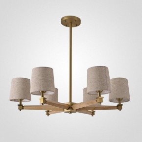 Люстра на штанге Imperiumloft Jorgenson Beige/Light wood STAVRA01 в Полевском - polevskoy.ok-mebel.com | фото
