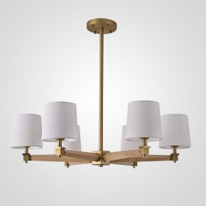 Люстра на штанге Imperiumloft Jorgenson White/Light wood STAVRA01 в Полевском - polevskoy.ok-mebel.com | фото