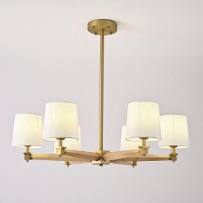 Люстра на штанге Imperiumloft Jorgenson White/Light wood STAVRA01 в Полевском - polevskoy.ok-mebel.com | фото 2