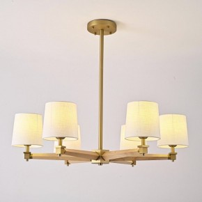 Люстра на штанге Imperiumloft Jorgenson White/Light wood STAVRA01 в Полевском - polevskoy.ok-mebel.com | фото 3