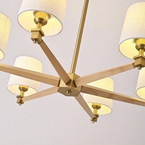 Люстра на штанге Imperiumloft Jorgenson White/Light wood STAVRA01 в Полевском - polevskoy.ok-mebel.com | фото 7