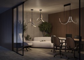 Люстра на штанге Maytoni Wabi MOD428PL-L27BK в Полевском - polevskoy.ok-mebel.com | фото 6