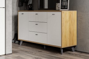 МИЛАН Спальня (Дуб Золотой/Белый матовый) в Полевском - polevskoy.ok-mebel.com | фото 48