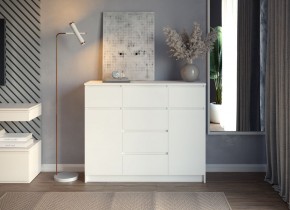 МОРИ МК 1200.4 Комод (белый) в Полевском - polevskoy.ok-mebel.com | фото 3