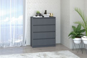 МС "Хилтон" Комод №1 800 (4 ящ.) графит в Полевском - polevskoy.ok-mebel.com | фото