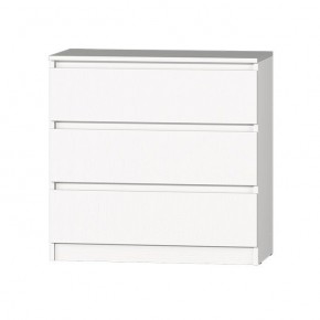 МС "Хилтон" Комод №2 800 (3 ящ.) белый текстурный в Полевском - polevskoy.ok-mebel.com | фото 2