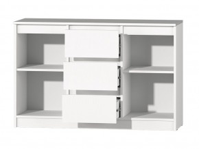 МС "Хилтон" Комод №4 1200 (белый текстурный) в Полевском - polevskoy.ok-mebel.com | фото 3