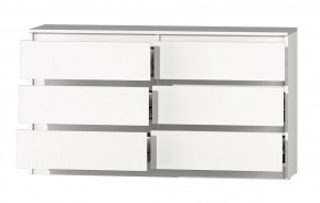 МС "Хилтон" Комод №5 1400 (6 ящ.) белый текстурный в Полевском - polevskoy.ok-mebel.com | фото 3