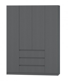 МС "Хилтон" Шкаф №1 1600 (Графит) в Полевском - polevskoy.ok-mebel.com | фото 2
