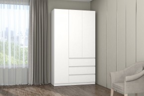 МС "Хилтон" Шкаф №2 1200 (Белый текстурный) в Полевском - polevskoy.ok-mebel.com | фото