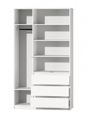 МС "Хилтон" Шкаф №2 1200 (Белый текстурный) в Полевском - polevskoy.ok-mebel.com | фото 3