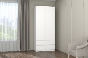 МС "Хилтон" Шкаф №3 900 (Белый текстурный) в Полевском - polevskoy.ok-mebel.com | фото