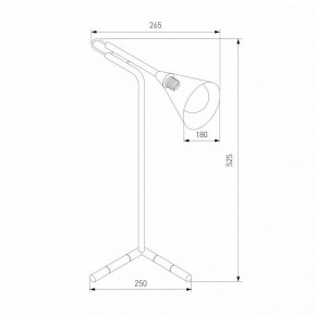 Настольная лампа декоративная Eurosvet Enigma 01186/1 черный в Полевском - polevskoy.ok-mebel.com | фото 3