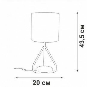 Настольная лампа декоративная Vitaluce V2899 V2899-0/1L в Полевском - polevskoy.ok-mebel.com | фото 4
